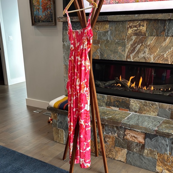 Vibrant Floral Jumpsuit - Picture 2 of 3